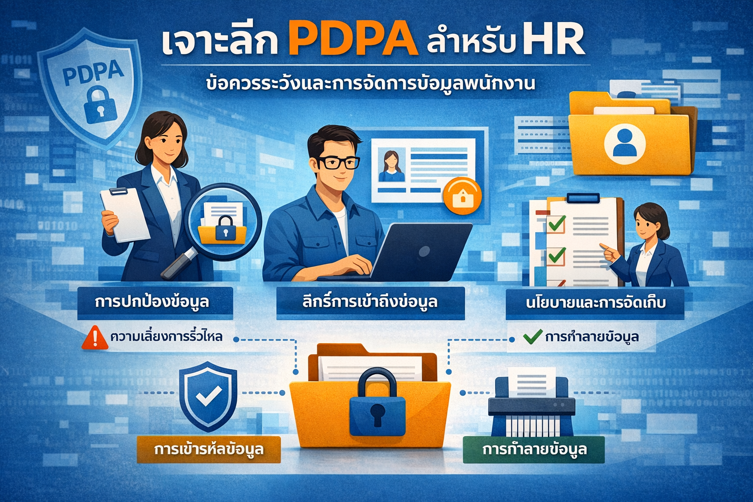 เจาะลึก PDPA สำหรับ HR: ข้อควรระวังและการจัดการข้อมูลพนักงาน